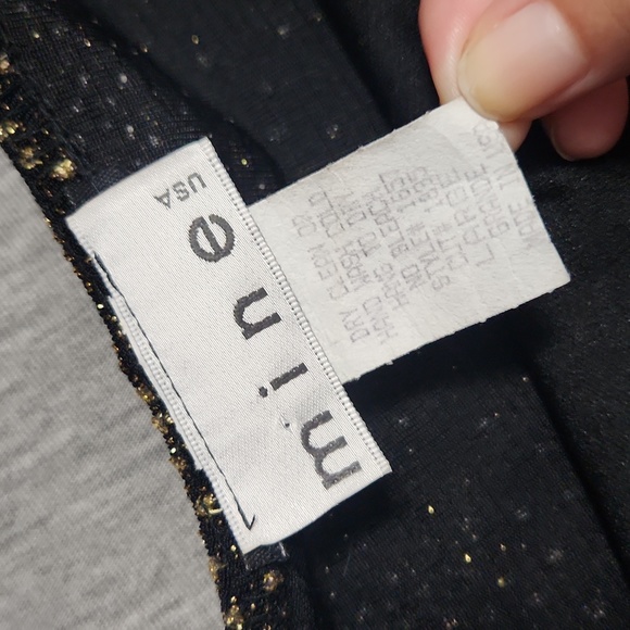 Vintage Sparkly Mini Little Black Party Spaghetti Strap Tank Dress - Picture 9 of 11